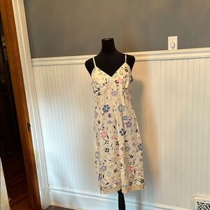Roxy floral linen sundress.